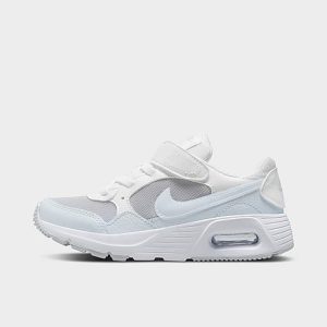 Nike Little Kids&apos; Air Max SC Casual Shoes in White/White Size 12.0 Leather - 3217394