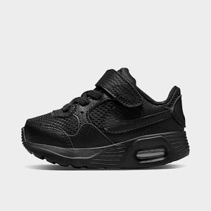Nike Kids&apos; Toddler Air Max SC Casual Shoes in Black/Black Size 5.0 Leather - 3112476