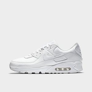Nike Men&apos;s Air Max 90 Leather Casual Shoes in White/White Size 7.0 - 3075906