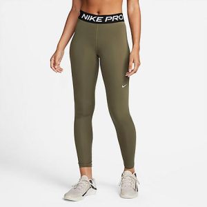 Nike Women&apos;s Pro 365 Leggings in Brown/ Olive Size Medium Polyester/Spandex/Fiber - 5888928