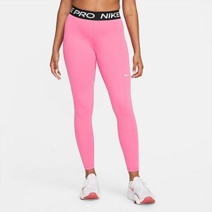 Nike Women&apos;s Pro 365 Leggings in Red/Pinksicle Size Large Polyester/Spandex/Fiber - 5888939
