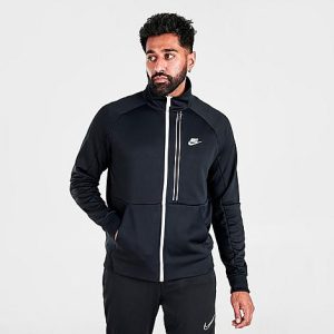 Nike Men&apos;s Sportswear Tribute N98 Jacket in Black/Black Size Large 100% Polyester/Knit/Fiber - 5651270