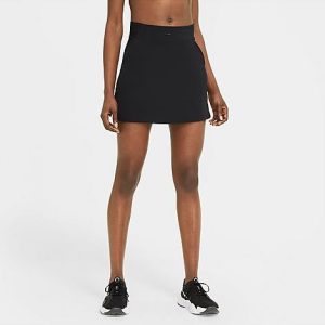 Nike Women&apos;s Bliss Luxe Training Skort in Black/Black Size Medium Nylon/Spandex - 5855116