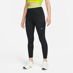 Nike Women&apos;s Pro 365 High-Waisted Cropped Leggings in Black/Black Size XL Polyester/Spandex/Fiber - 5878368