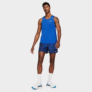 Nike Men&apos;s Challenger Wild Run Running Shorts in Blue/Obsidian Size 2XL Polyester - 5708713