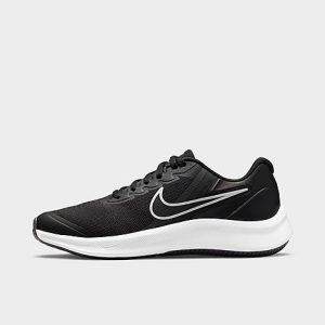 Nike Big Kids&apos; Star Runner 3 Running Shoes in Black/Black Size 7.0 - 3110911