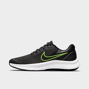Nike Big Kids&apos; Star Runner 3 Running Shoes in Black/ Size 7.0 - 3215422