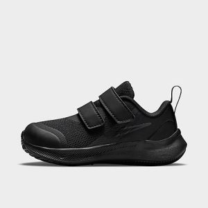 Nike Kids&apos; Toddler Star Runner 3 Hook-and-Loop Running Shoes in Black/Black Size 10.0 - 3197876