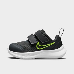 Nike Kids&apos; Toddler Star Runner 3 Hook-and-Loop Running Shoes in Grey/Dark Smoke Grey Size 4.0 - 3112533