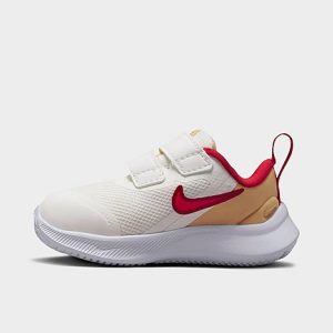 Nike Kids&apos; Toddler Star Runner 3 Hook-and-Loop Running Shoes in Beige/Sail Size 3.0 - 3218775