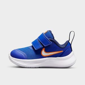 Nike Kids&apos; Toddler Star Runner 3 Hook-and-Loop Running Shoes in Blue/Game Royal Size 5.0 - 3525145