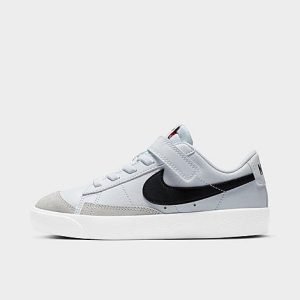 Nike Little Kids&apos; Blazer Low &apos;77 Casual Shoes in White/White Size 13.5 Leather/Suede - 3078727