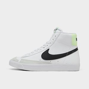 Nike Big Kids&apos; Blazer Mid &apos;77 Casual Shoes in White/White Size 7.0 Leather - 3223652