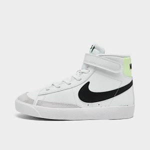 Nike Little Kids&apos; Blazer Mid &apos;77 Hook-and-Loop Casual Shoes in White/White Size 13.0 - 3223660