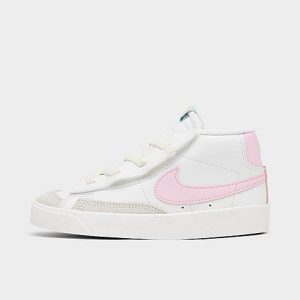 Nike Kids&apos; Toddler Blazer Mid &apos;77 Casual Shoes in Pink/White/Summit White Size 10.0 Leather - 3172577