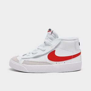 Nike Kids&apos; Toddler Blazer Mid &apos;77 Casual Shoes in White/White Size 8.0 Leather - 3149566