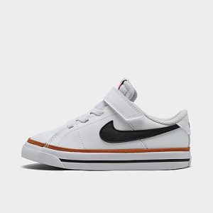 Nike Kids&apos; Toddler Court Legacy Casual Shoes in White/White Size 10.0 Leather - 5668772