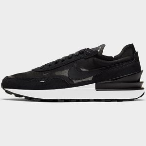 Nike Men&apos;s Waffle One Casual Shoes in Black/Black Size 6.0 Suede - 3186698