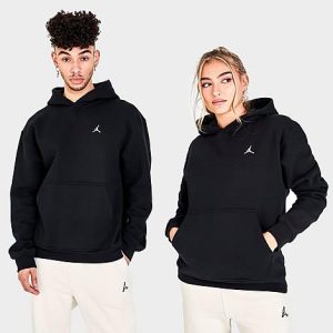 Jordan Essentials Fleece Pullover Hoodie in Black/Black Size 2XL Cotton/Polyester/Fleece - 5721950