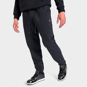 Jordan Essentials Fleece Pants in Black/Black Size 3XL Cotton/Polyester/Fleece - 5721987