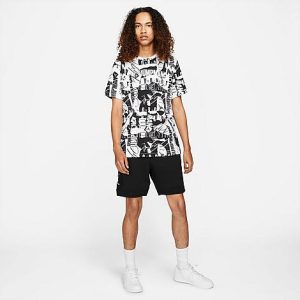 Jordan Men&apos;s Essential Fleece Diamond Shorts in Black/Black Size Large 100% Cotton/Polyester/Fleece - 5747329