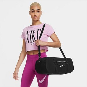 Nike Stash Duffel Bag in Black/Black Size 1SZ Nylon/Polyester - 8203755