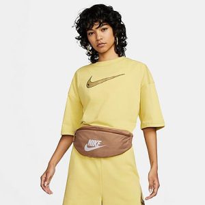 Nike Heritage Waist Pack in Brown/Dark Driftwood Polyester - 8204650