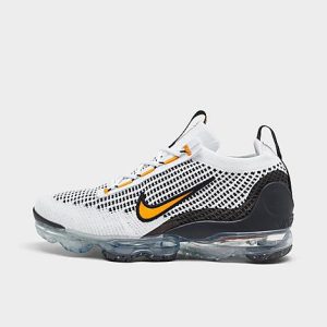Nike Big Kids&apos; Air VaporMax 2021 Flyknit Running Shoes in Black/White/White Size 7.0 - 3159251