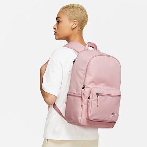 Nike Heritage Eugene Backpack in Pink/Pink Glaze Size 1SZ 100% Polyester - 8203764