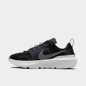 Nike Big Kids&apos; Crater Impact Running Shoes in Black/Black Size 7.0 - 3146786