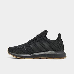 Adidas Men&apos;s Originals Swift Run Casual Shoes in Black/Core Black Size 7.0 - 3023933