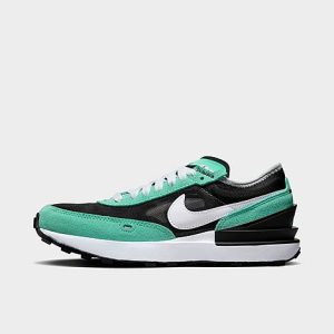 Nike Big Kids&apos; Waffle One Casual Shoes in Black/Black Size 7.0 Suede - 3551767