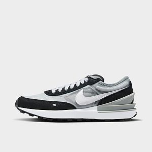 Nike Big Kids&apos; Waffle One Casual Shoes in Grey/Grey Fog Size 6.0 Suede - 3551773