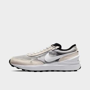 Nike Big Kids&apos; Waffle One Casual Shoes in White/Summit White Size 6.5 Suede - 3162765