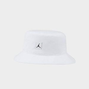 Jordan Jumpman Washed Bucket Hat in White/White Size Large/X-Large Cotton/Nylon/Twill - 8098784