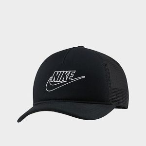 Nike Sportswear Classic 99 Trucker Snapback Hat in Black/Black 100% Cotton/100% Polyester/Twill - 8099609