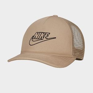 Nike Sportswear Classic 99 Trucker Snapback Hat in Beige/Khaki 100% Cotton/100% Polyester/Twill - 8205171