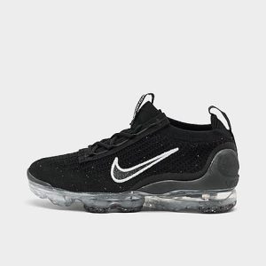 Nike Women&apos;s Air VaporMax 2021 Flyknit Running Shoes in Black/Black Size 8.0 - 3019764