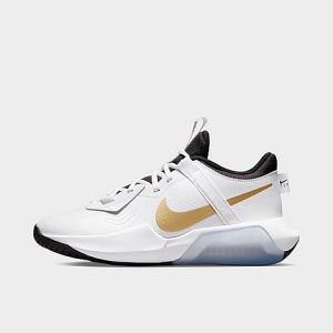 Nike Big Kids&apos; Air Zoom Crossover Basketball Shoes in White/White Size 7.0 - 3151543