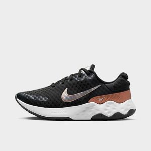 Nike Women&apos;s Renew Ride 3 Road Running Shoes in Black/Dark Smoke Grey Size 12.0 - 3552569
