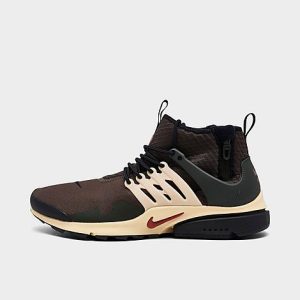 Nike Men&apos;s Air Presto Mid Utility Casual Shoes in Brown/Baroque Brown Size 14.0 - 3224341