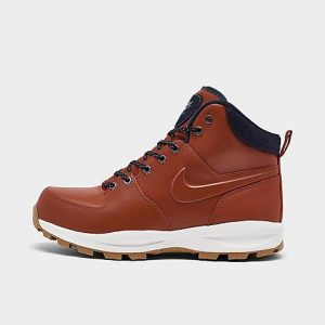 Nike Men&apos;s Manoa Leather SE Boots in Orange/Rugged Orange Size 9.0 - 3071107