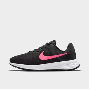Nike Women&apos;s Revolution 6 Next Nature Running Shoes (Wide Width) in Black/Black Size 8.5 - 3152790