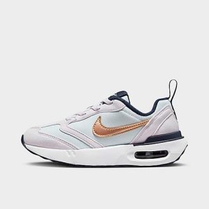Nike Little Kids&apos; Air Max Dawn Casual Shoes in Pink/Pure Platinum Size 13.0 Suede/Plastic - 3554828