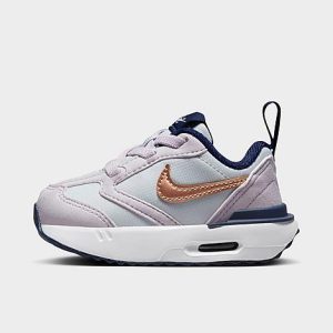 Nike Kids&apos; Toddler Air Max Dawn Casual Shoes in Purple/Pure Platinum Size 8.0 Suede/Plastic - 3554234