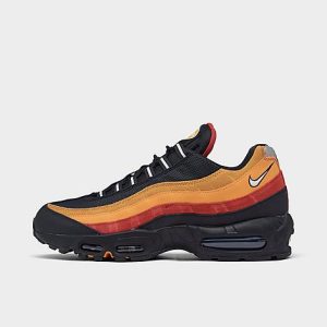 Nike Men&apos;s Air Max 95 Raygun Casual Shoes in Black/Black Size 9.0 Leather/Nylon - 3069881