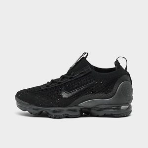 Nike Women&apos;s Air VaporMax 2021 Flyknit Running Shoes in Black/Black Size 12.0 - 3154495