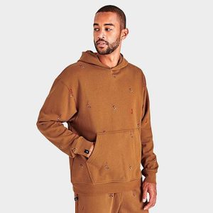 Jordan Men&apos;s Essentials Fleece Pullover Hoodie in Brown/Desert Bronze Size 3XL 100% Cotton/Fleece - 5774856