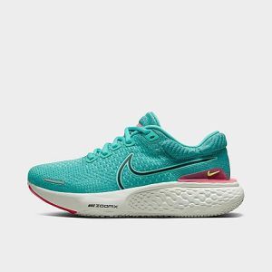 Nike Women&apos;s ZoomX Invincible Run Flyknit 2 Running Shoes in Blue/Washed Teal Size 10.0 - 3184306