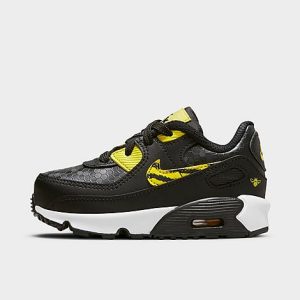 Nike Boys&apos; Toddler Air Max SE Casual Shoes in Black/Black Size 3.0 Leather - 3162785